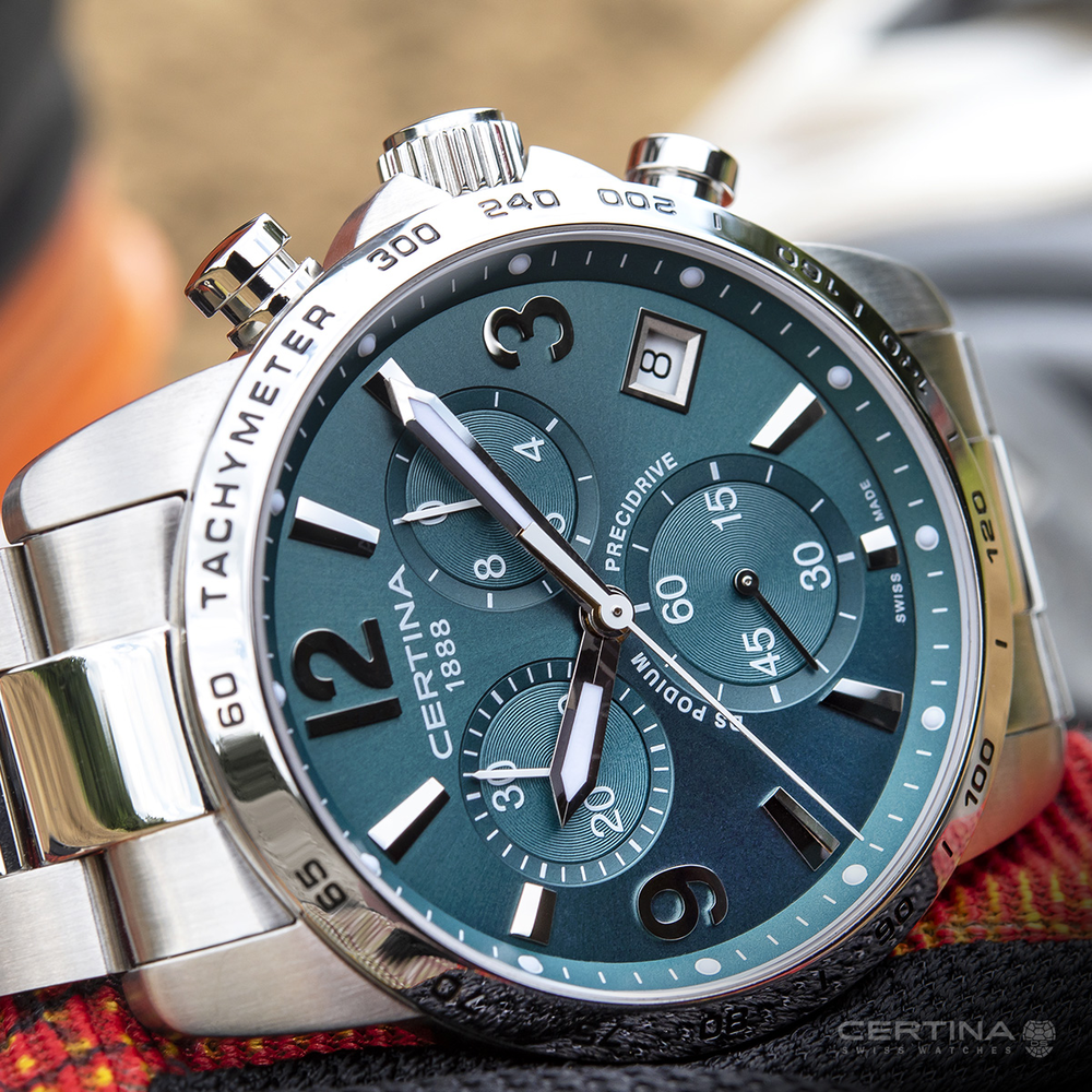 Men Quartz DS Podium Chronograph 1/10 sec watch by Certina